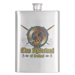Sutherland Clan Abzeichen Flachmann
