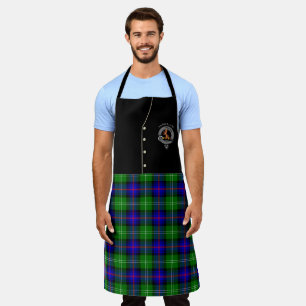 Sutherland Clan Abzeichen & Tartan Kilt Schürze