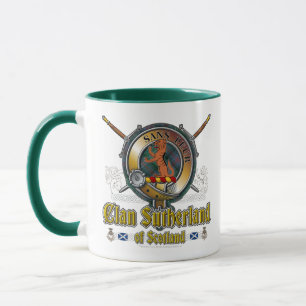 Sutherland Clan Abzeichen Tasse