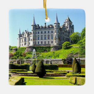 Sutherland Clan Dunrobin Castle Xmas Keramikornament