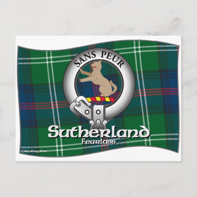 Sutherland Clan Postkarte (Vorderseite)