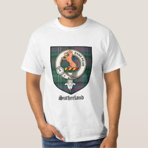 Sutherland-Clan-Wappen-AbzeichenTartan T-Shirt