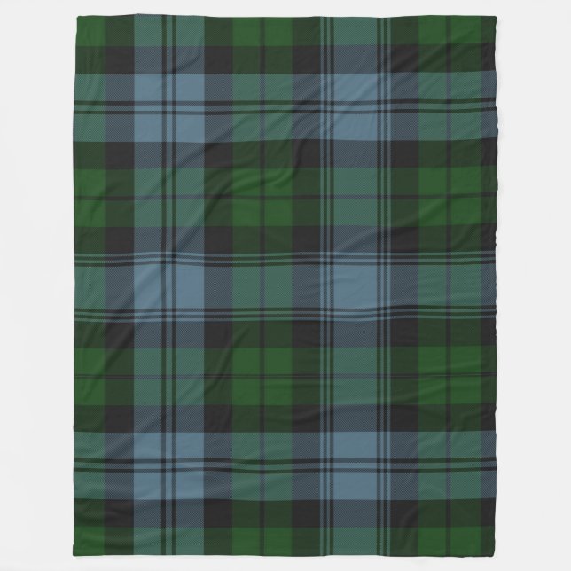 Sutherland District Tartan. Fleecedecke (Vorderseite)