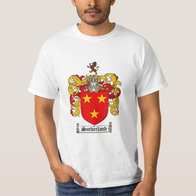 Sutherland-Familienwappen - Sutherland-Wappen T-Shirt (Vorderseite)