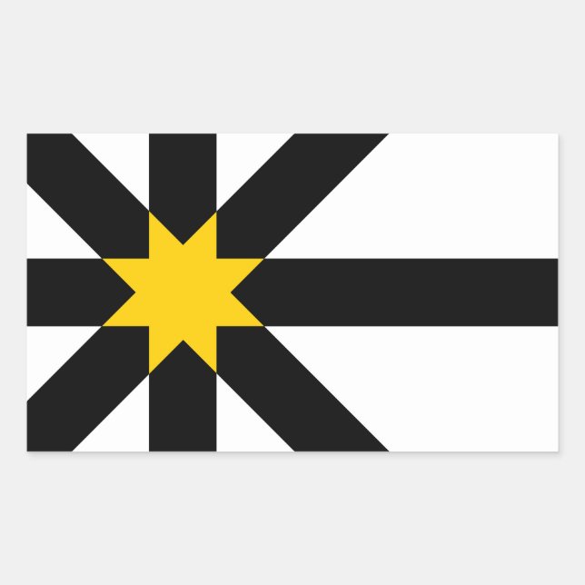 Sutherland-Flagge Rechteckiger Aufkleber (Vorderseite)
