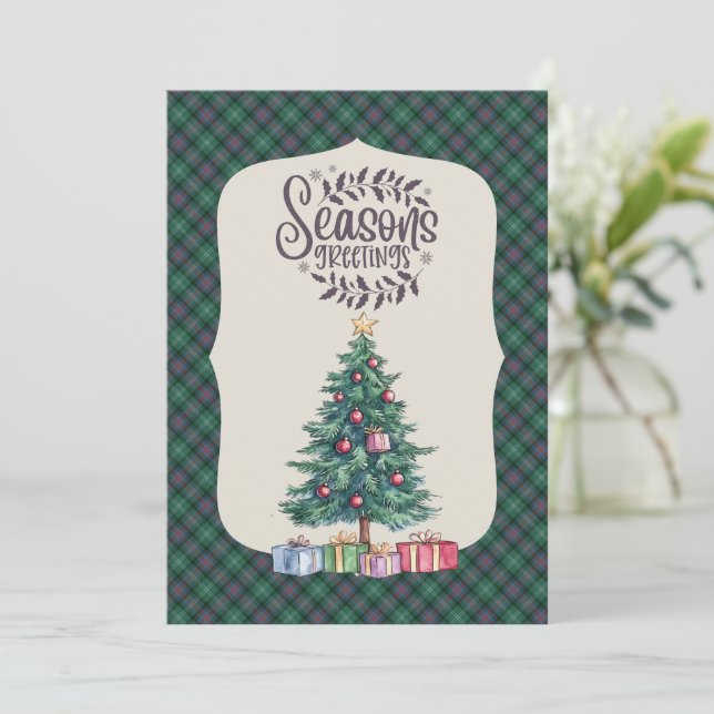 Sutherland Old Ancient Scottish Tartan Weihnachten (Stehend Vorderseite)