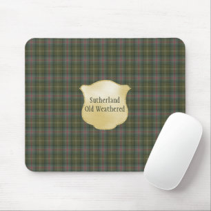 Sutherland Old Weathered Original Scottish Tartan Mousepad