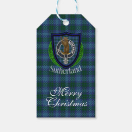 Sutherland Scottish Clan Tartan & Crest Geschenkanhänger