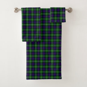 Sutherland Tartan Blau kariert Badhandtuch Set