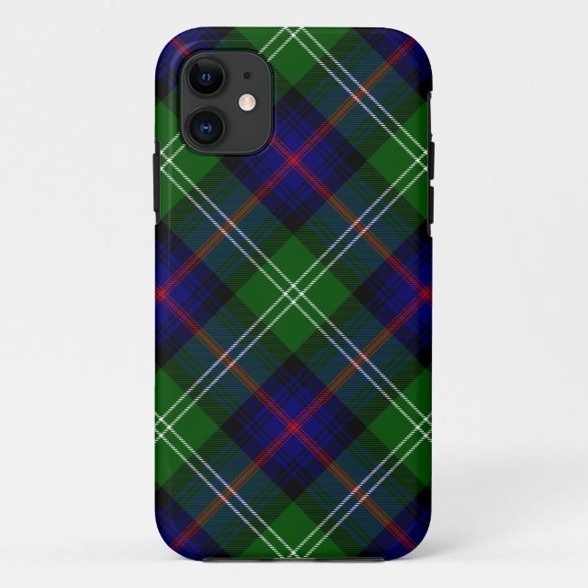 Sutherland Tartan Blau kariert Case-Mate iPhone Hülle (Rückseite)