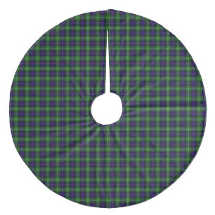 Sutherland Tartan Blau kariert Fleece Weihnachtsbaumdecke