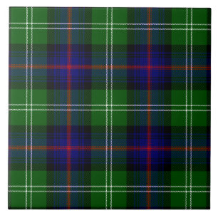 Sutherland Tartan Blau kariert Fliese