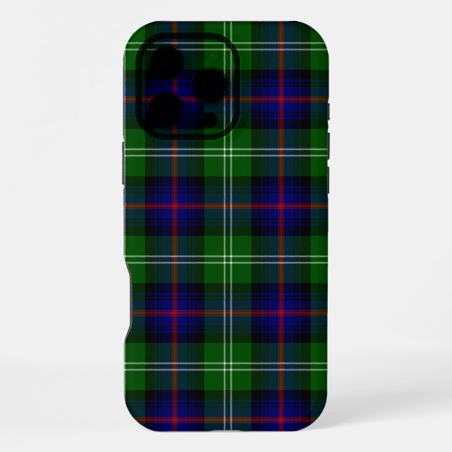 Sutherland Tartan Blau kariert iPhone Hülle (Rückseite)
