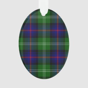 Sutherland Tartan Blau kariert Ornament