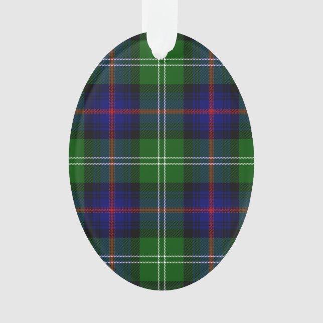 Sutherland Tartan Blau kariert Ornament (Vorderseite)