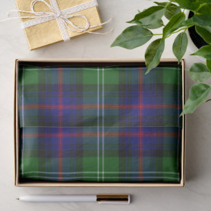 Sutherland Tartan Blau kariert Seidenpapier