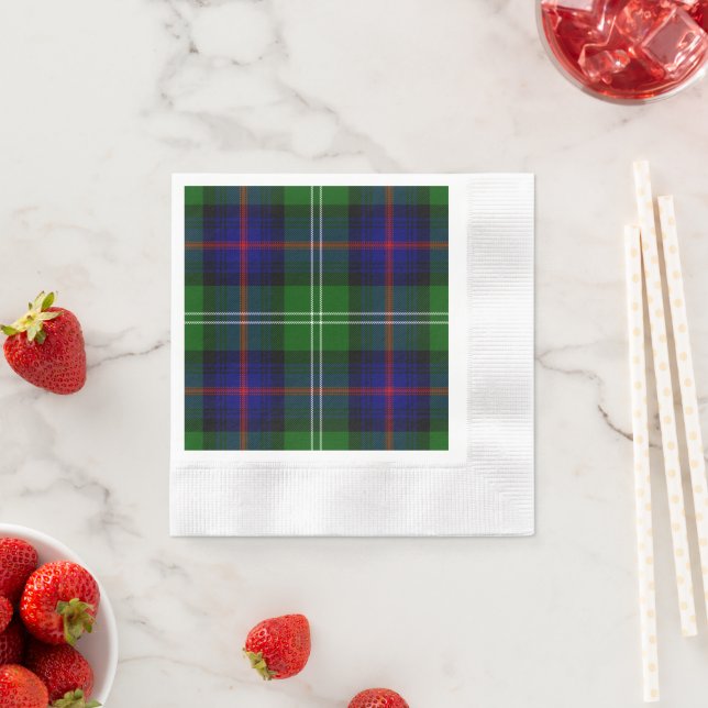 Sutherland Tartan Blau kariert Serviette (Beispiel)