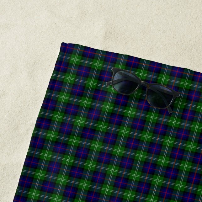 Sutherland Tartan Blau kariert Strandtuch (Beispiel)