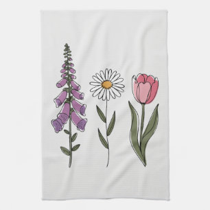 Sutil Anti-Trump - Foxglove Daisy Tulip III Geschirrtuch