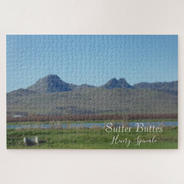 Sutter Buttes Mountain Range Puzzle (Horizontal)