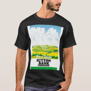 Sutton Bank yorkshire Reiseplakat T-Shirt