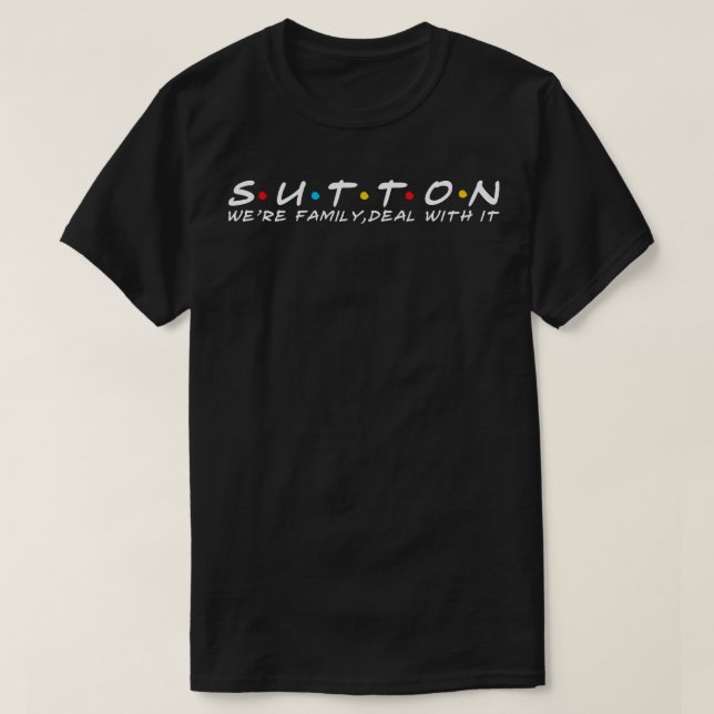 Sutton Familienname Sutton Nachname Sutton Nachnam T-Shirt (Design vorne)