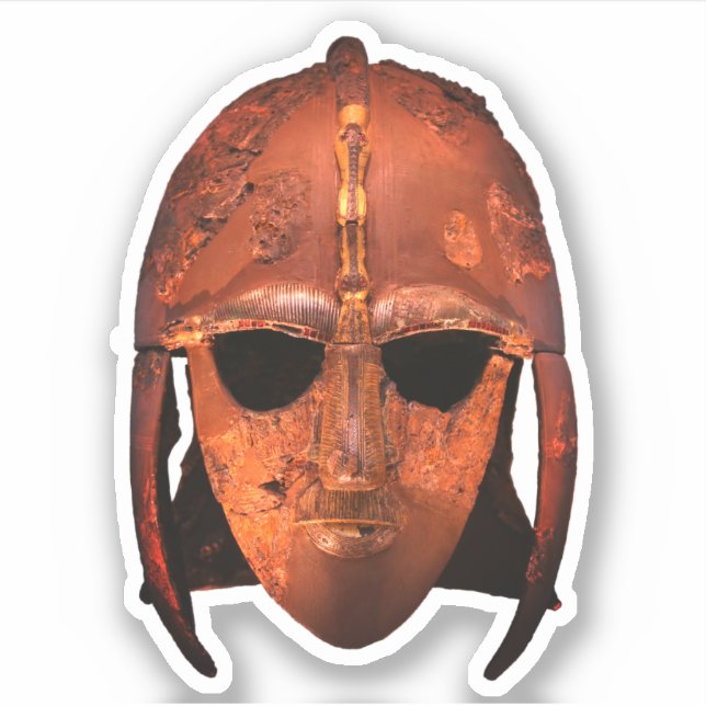 Sutton Hoo Helm Aufkleber (Vorderseite)