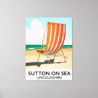 Sutton on Sea Seaside Reiseplakat.