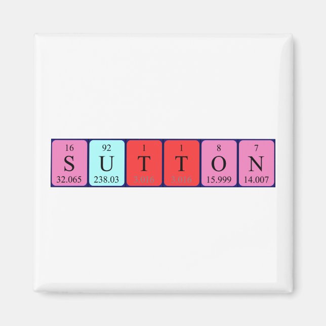 Sutton Periodenmagnet Magnet (Vorne)
