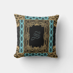 Sutton Place Montague viktorianisches Monogramm Kissen