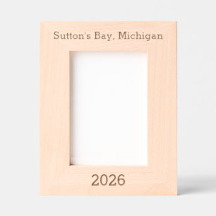 Sutton's Bay Michigan - Laser Gravur Rahmen