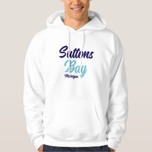 Suttons Bay Michigan Printed Hoodie