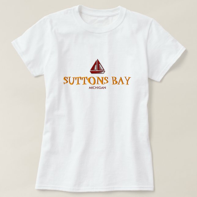 SUTTONS BUCHT, MICHIGAN, Damen-Baby - Puppe T-Shirt (Design vorne)