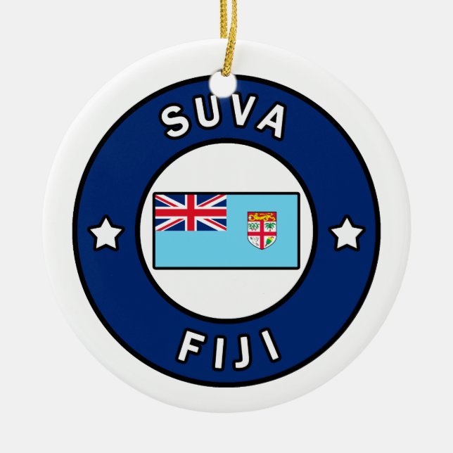 Suva Fiji Keramik Ornament (Vorne)