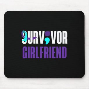 Suvidor Girlfriend Support Suizidprävention Awar Mousepad