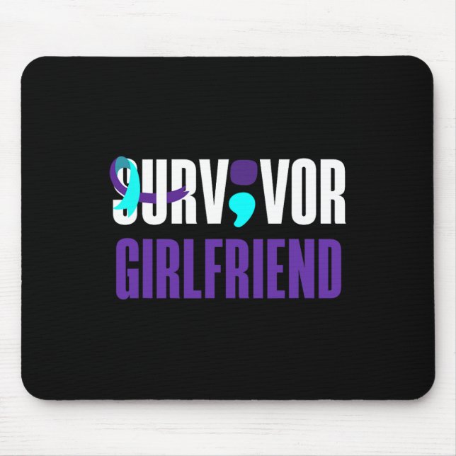 Suvidor Girlfriend Support Suizidprävention Awar Mousepad (Vorne)