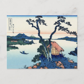 Suwa-See in der Provinz Shinano Postkarte