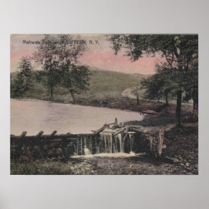 Suwah Falls, Vintag Poster