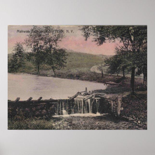 Suwah Falls, Vintag Poster (Vorne)