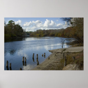Suwannee River, alter Wanneboat Ramp Print Poster