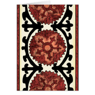 Suzani Art-dekoratives Blumenmuster