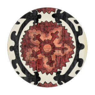Suzani Art-dekoratives Blumenmuster Schneidebrett