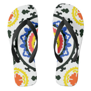 Suzani Muster Flip Flops