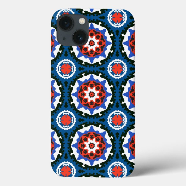 Suzani Muster mit feinem Ornament Case-Mate iPhone Hülle (Rückseite)