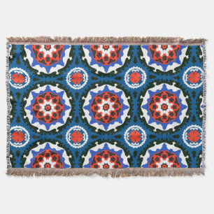 Suzani-Muster mit kühnen Ornamenten Decke