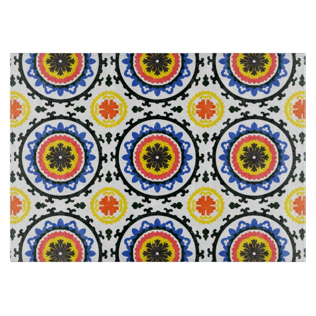 Suzani Muster Schneidebrett (Vorderseite)