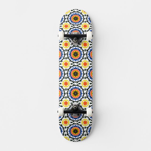 Suzani Muster Skateboard (Vorderseite)