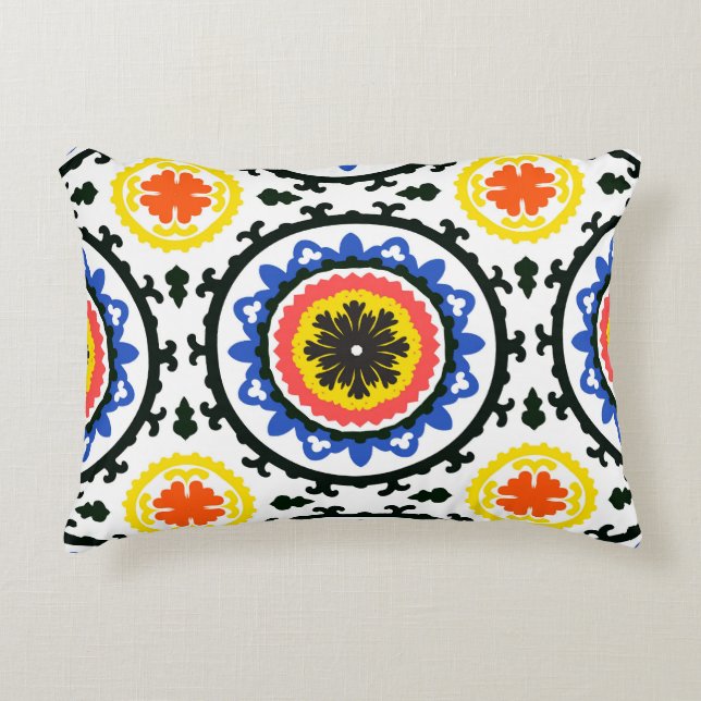 Suzani Muster Zierkissen (Vorderseite)