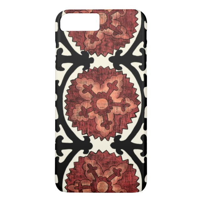 Suzani Style Decoration Blumenmuster Case-Mate iPhone Hülle (Rückseite)