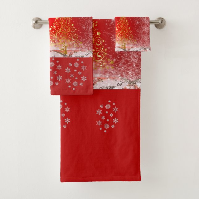 Suzanne Elizabeth Christmas Collection Badhandtuch Set (Insitu)